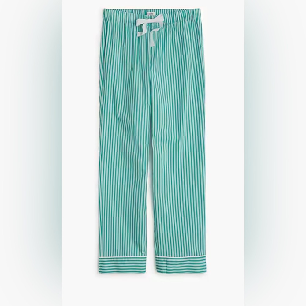 J. Crew Cropped Cotton Pajama Pant